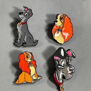 Lady Tramp Dog Lapel Pin Collar Brooch Badge Accessories Jewelry Gift Pin